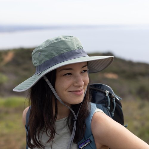 Sunday Afternoons Clear Creek Boonie Hat - Sun Hat for Women - UV Protection - Wide Brim - Womens SPF Beach Bucket Sunhats for Outdoors, Boating, Fishing, Hiking, Water, Boat, Blue Meadow, M
