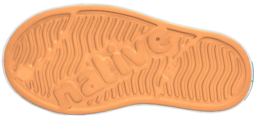 Native Shoes Unisex-Kids Jefferson Sneakers, Papaya Orange/Shell White, 10 Toddler