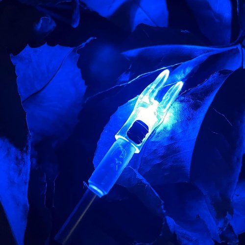 DEEPOWER Lighted Archery Nocks - 6 Pack for .204 Diameter Arrows with ON/OFF Switch