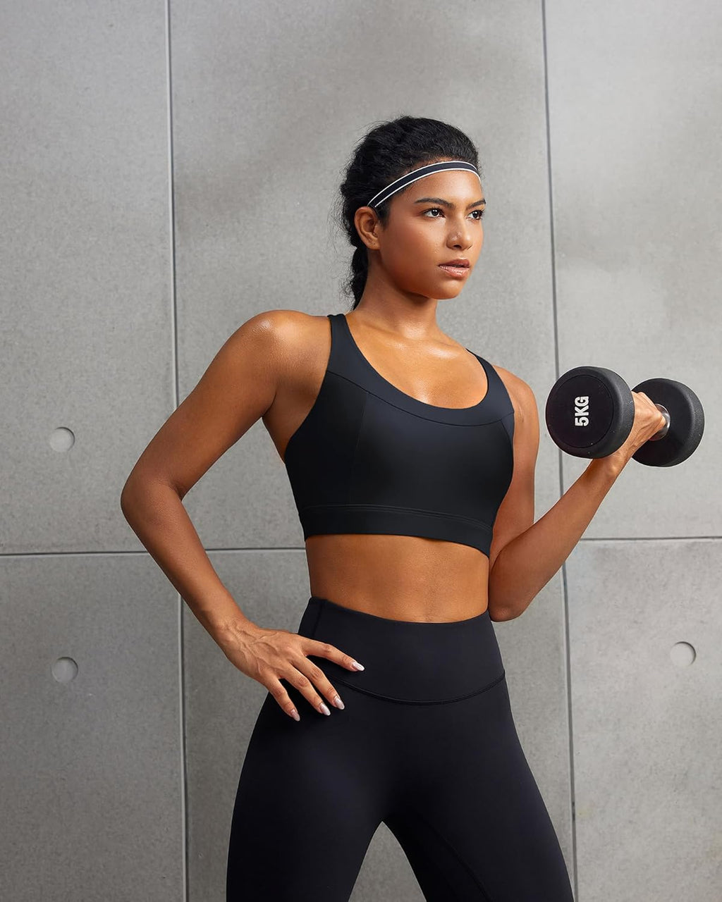 RUNNING GIRL Sports Bra - High Impact Support with Adjustable Straps & Sewn-In Pads | Women's Activewear