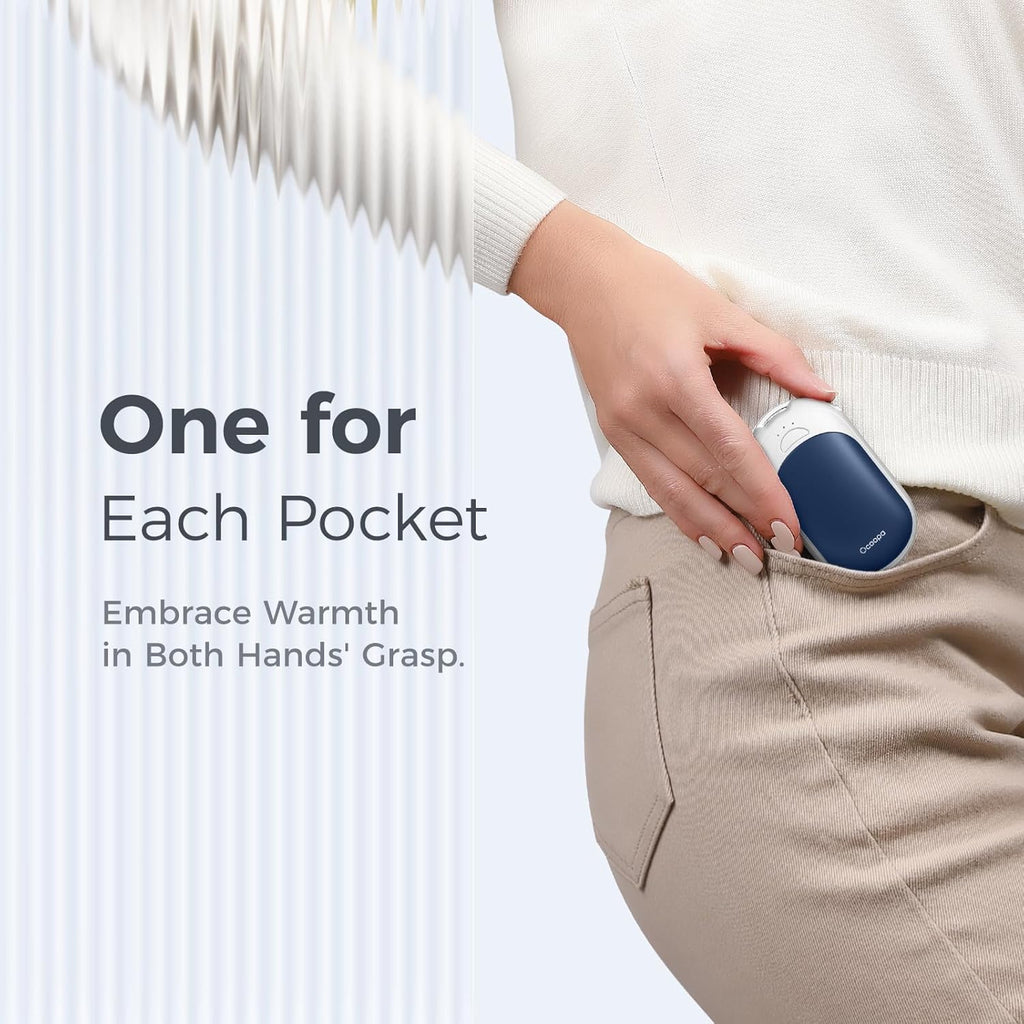OCOOPA Magnetic Rechargeable Hand Warmers - Ultrathin Portable Electric Heaters | 2 Pack for Men & Women