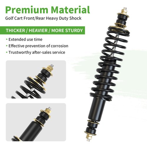 10L0L Golf Cart Front/Rear Coil Over Heavy Duty Shock Absorber Spring for EZGO TXT/Medalist 1994-up Newer Gas or Electric, Replaces OEM# 70630-G01 76418-G01