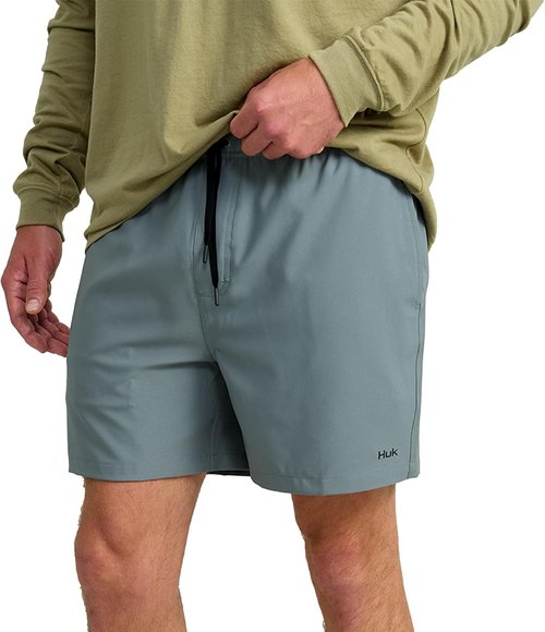 HUK Men's Fishing Shorts - Quick-Dry Pursuit Volley Design for Comfort & Performance