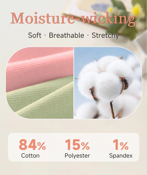 Mancreda Pilates Socks for Women - Non-Slip Grips Yoga Socks | 84% Cotton for Barre & Hospital (2/3/4 Pairs)