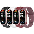 FoundEast 4 Pack Sport Bands Compatible with Xiaomi Smart Band 10, Waterproof Strap Replacement for Xiaomi Smart Band 9/8, Mi Band 9/Mi Band 8 (4Pack-D)