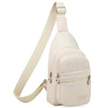 Banelu Sling Bag Small Crossbody Bags for Women, Cross Body Bag Sling Backpack for Outdoors Sports Hiking - Beige