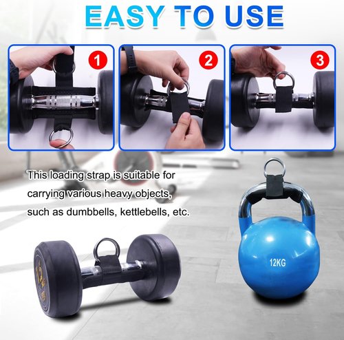 J Bryant Loading Dumbbell Strap - Enhance Your Dip Belt & Squat Workouts | Weightlifting Accessory