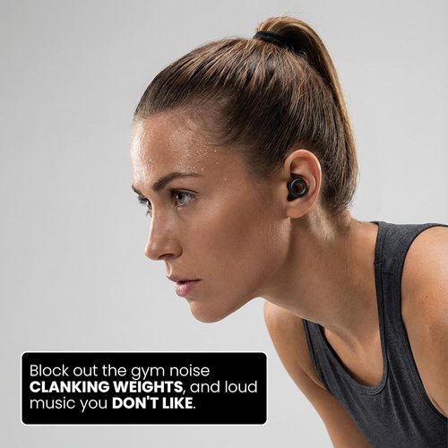 Earplugs for Concerts, Festivals, Musicians, Travel, Sleeping & Work Reusable High Fidelity Hearing Protection with Noise Reduction 17dB-21dB Comfortable