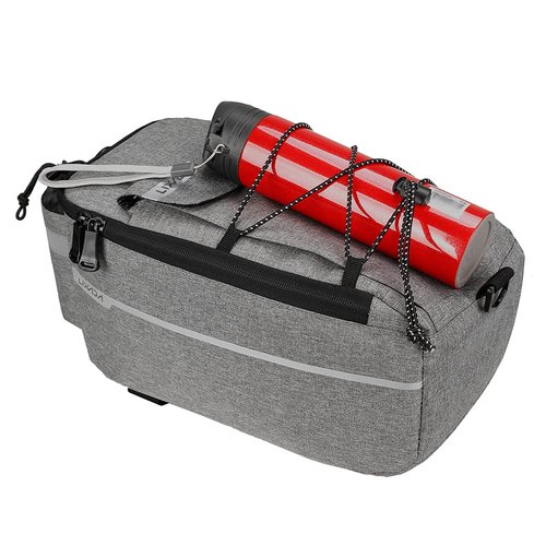 Lixada Bike Panniers Bike Trunk Bag Insulated Bag for Warm/Cool Items, Bicycle Rear Rack Storage Luggage Bicycle Seat Multifunctional Insulated Trunk Cooler Bag Shoulder Bag 11.4 6.3 6.7in (Dark Blue)