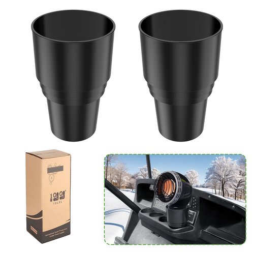 10L0L 2 Pack Golf Cart Cup Holder, Dash Adapter for Portable Propane Heater Cylinder, Universal Replacement Drink Holder for Yamaha EZGO Club Car