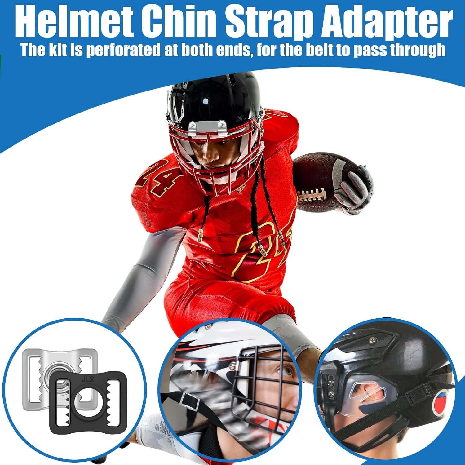 Skiennix Hockey Helmet Repair Kit - 31PCS with J Clips, Rubber Gaskets & Visor Clips | Complete Hardware Set