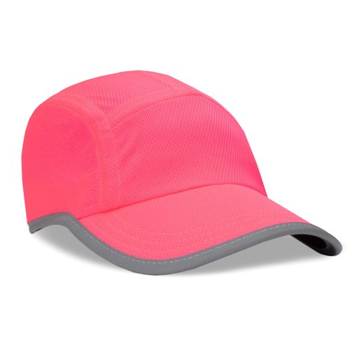 Headsweats Performance Race/Running/Outdoor Sports Hat, High Visibility Neon Pink Reflective