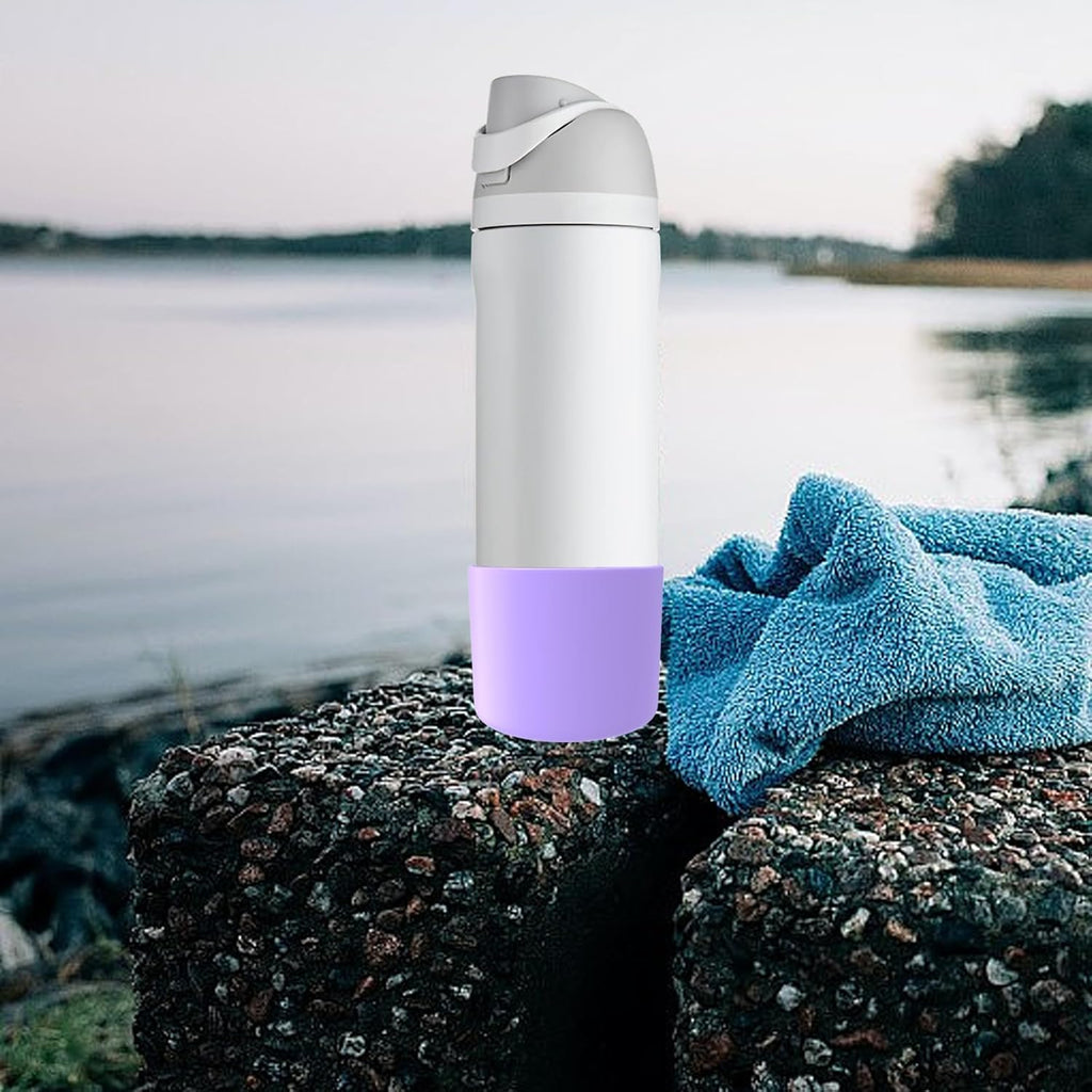 Owala 32oz Silicone Boot - Anti-Slip Protective Sleeve for FreeSip/Twist/Flip Bottles | Purple (2PCS)