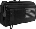 Skiennix Tactical Molle Admin Pouch - Modular Utility EDC Pouch with Map Sleeve | Includes US Flag Patch