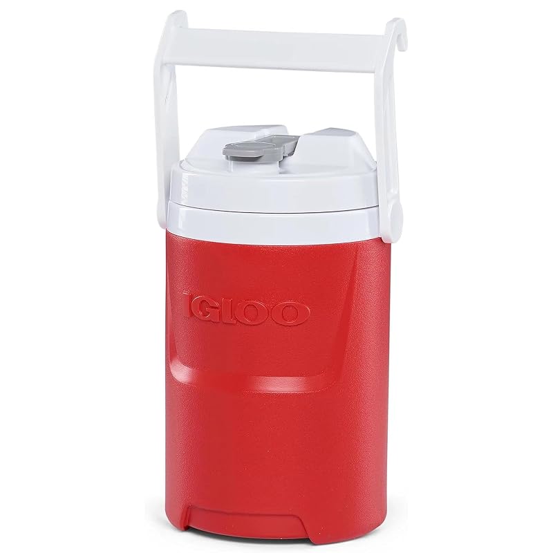 Igloo 1/2-Gallon Cooler Jug with Leak-Resistant Lid and Cool Riser Tech - Red Star