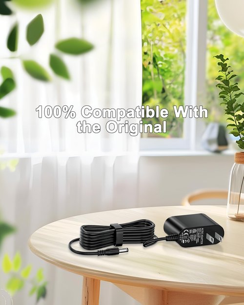 9V Power Cord for Bowflex Max Trainer Compatible with Bowflex Max Trainer M5 M3 M7 M8 HVT Exercise Elliptical Treadmill Cardio Machine, Cord Length 5.9Ft/1.8M