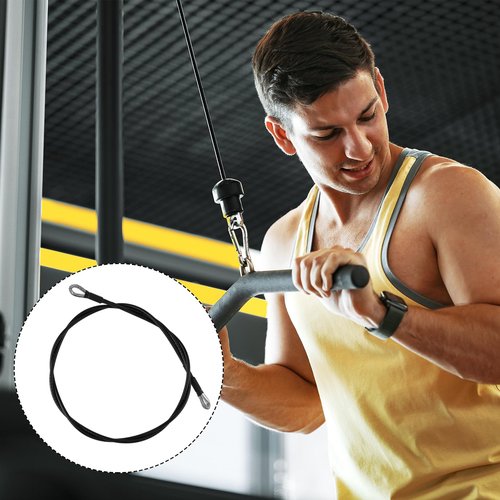 NQEUEPN 2pcs 59in/150cm Fitness Extension Cables, Home Gym Cable Extension with Carabiner for Bowflex Home Gym Machine Accessories for Leg Extensions
