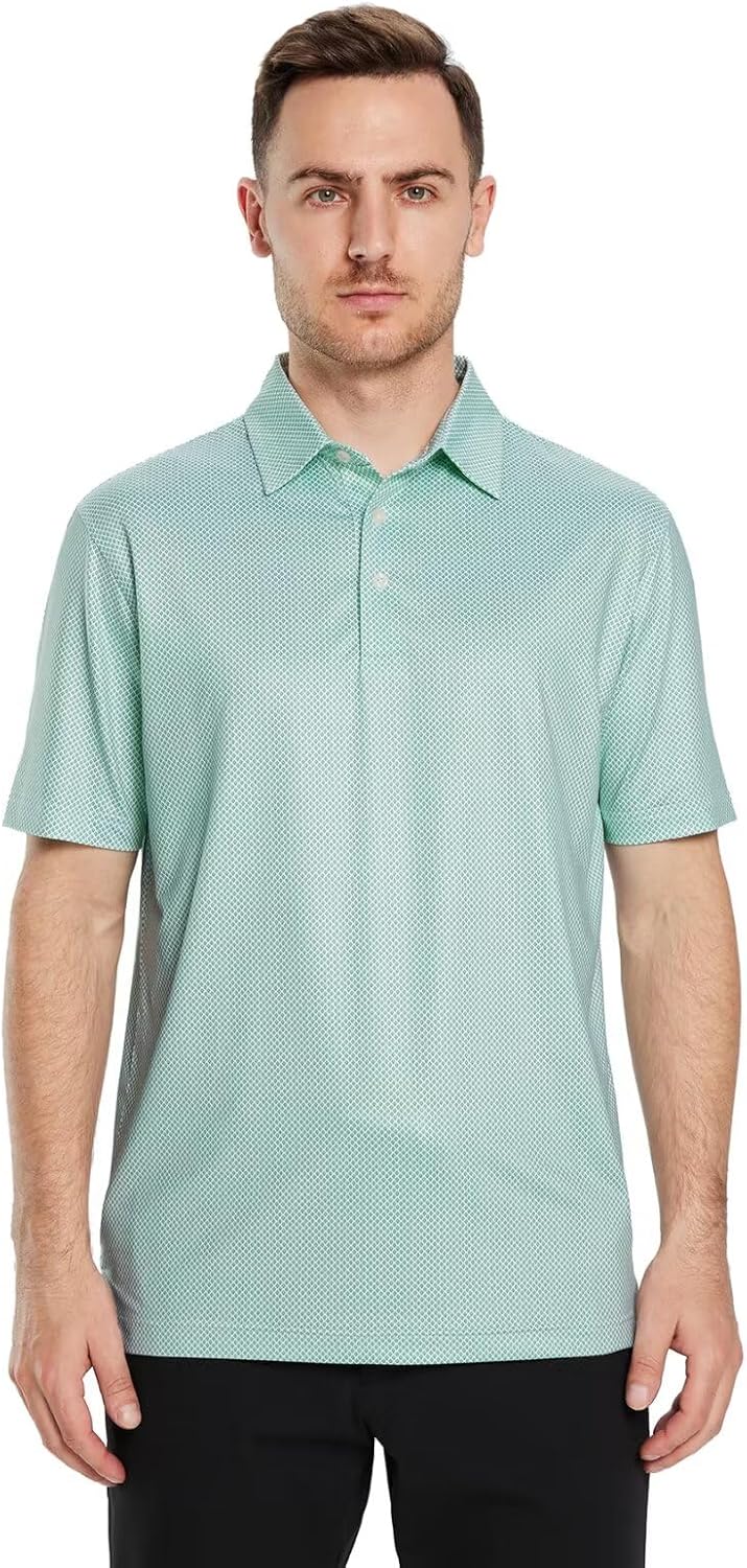 Skiennix Golf Shirt for Men - Dry Fit Short Sleeve Performance Polo | Moisture-Wicking Design