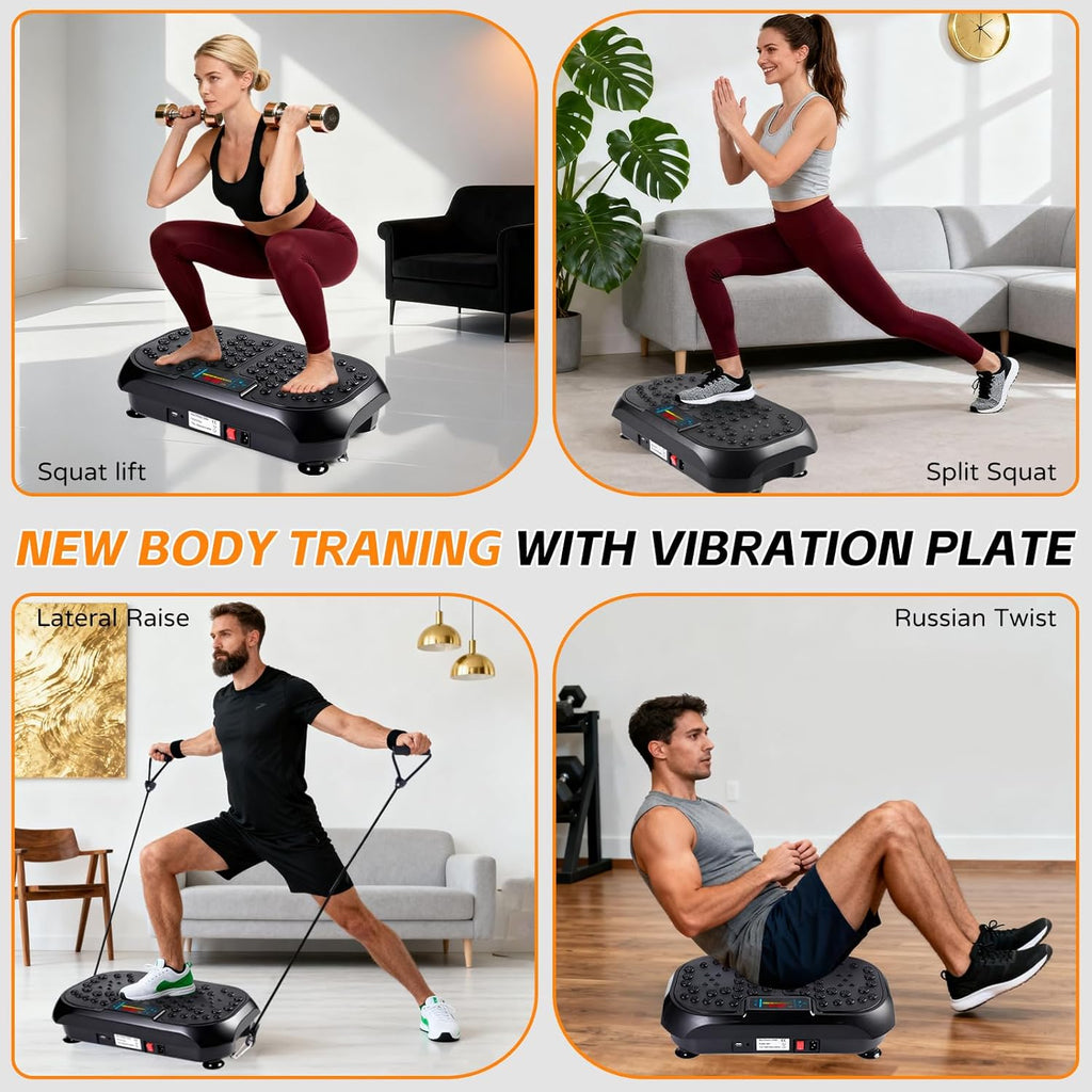 Skiennix Vibration Plate - Full Body Fitness Machine for Lymphatic Drainage | Home Gym Equipment