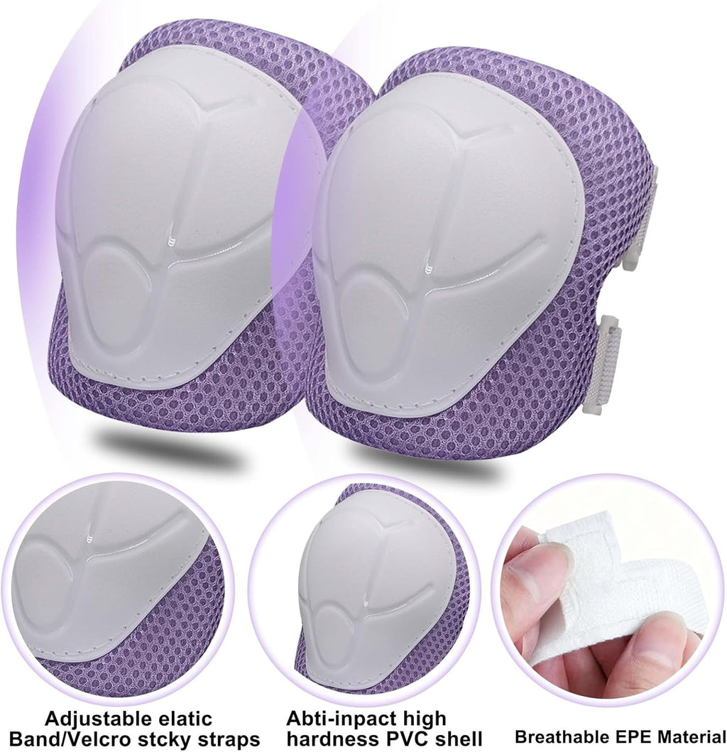 Skiennix Knee Pads Set for Kids - Protective Gear for Ages 3-10 with Elbow Pads & Wrist Guards | Ideal for Skating, Cycling, and Rollerblading