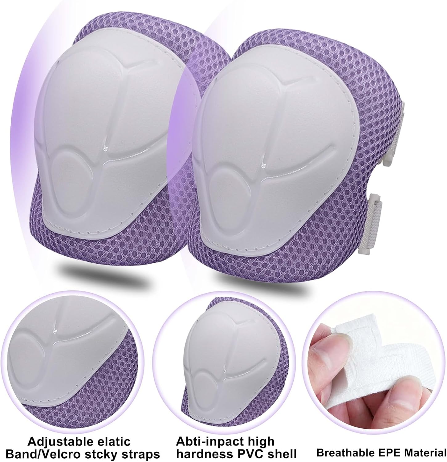 Skiennix Knee Pads Set for Kids - Protective Gear for Ages 3-10 with Elbow Pads & Wrist Guards | Ideal for Skating, Cycling, and Rollerblading