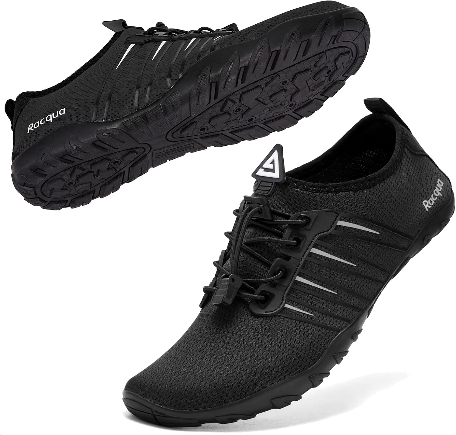Racqua Water Shoes - Quick Dry Barefoot Aqua Sports Footwear for Men & Women | Ideal for Beach & Pool