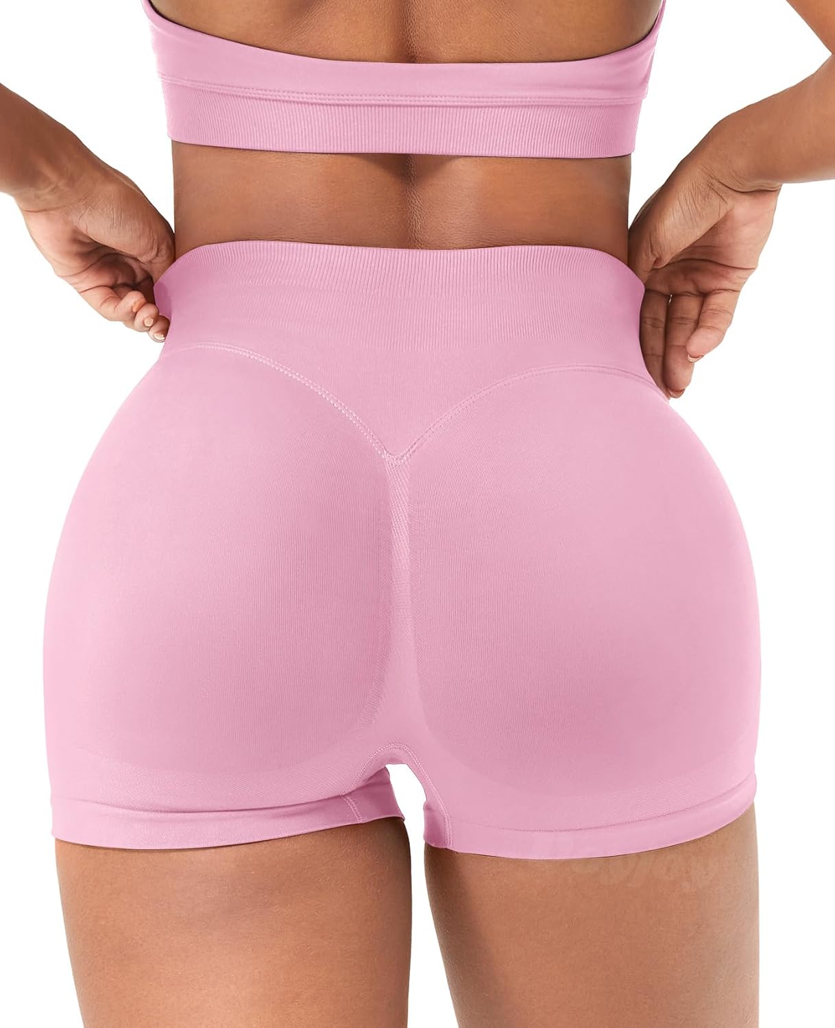 VOYJOY Women's Workout Shorts - Scrunch Butt Lifting Seamless Gym Biker Shorts | 2.5" - 6" Sizes
