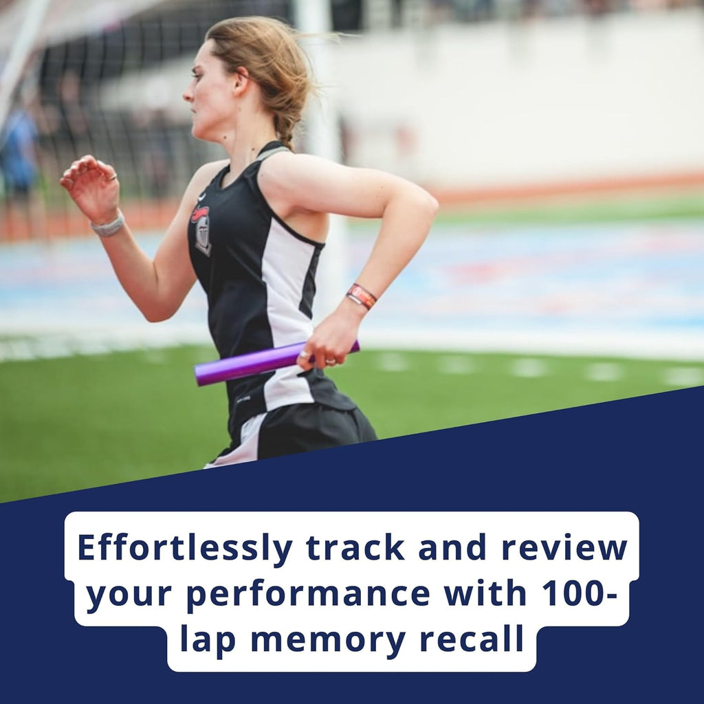 Ultrak 100 Lap Memory Timer - Accurate Timing for Runners | Bright Yellow Design