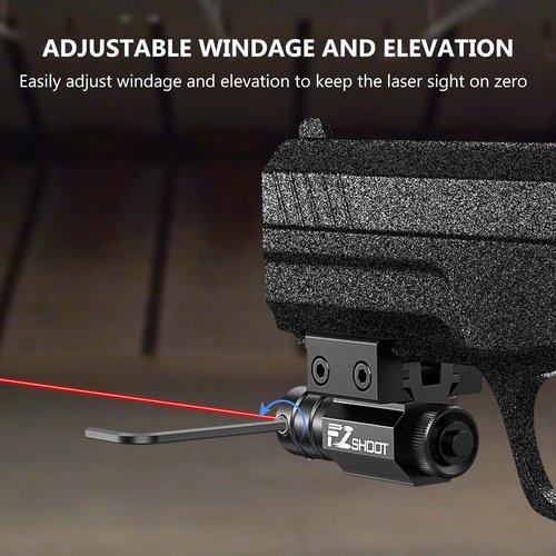 EZshoot Compact Red Laser Sight - Dual-Purpose with Picatinny Rail Mount for 11mm/21mm Rails