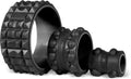 Chirp Wheel XR 3P Massage Roller Set - Acupressure & Knot-Kneading Relief | 10”, 6”, 4” Foam Rollers for Back & Neck Pain, 500lbs Capacity, Black