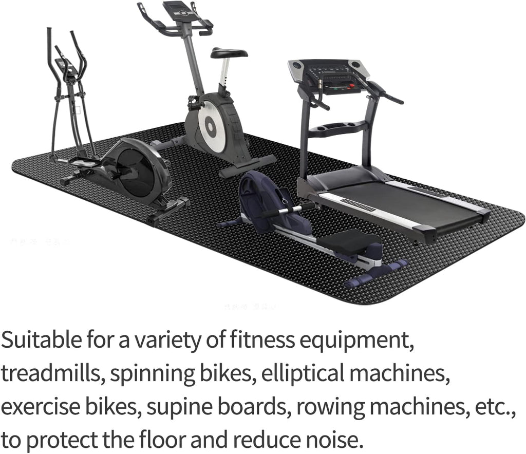 Peloton Treadmill Mat - Durable Exercise Equipment Pad for Indoor Bikes & Ellipticals | Folding Design