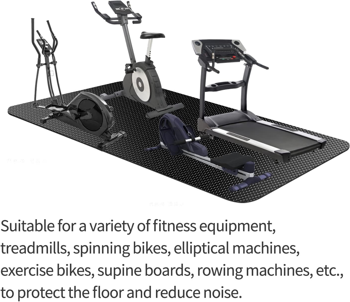 Peloton Treadmill Mat - Durable Exercise Equipment Pad for Indoor Bikes & Ellipticals | Folding Design