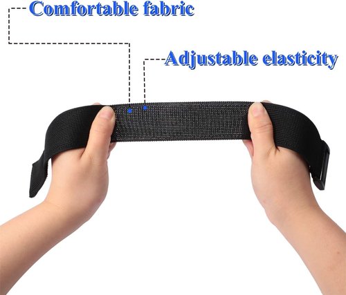 Gejoy Bicycle Pant Leg Straps - Adjustable Elastic Safety Bands for Cycling & Outdoor Sports | Black, 6 Pieces