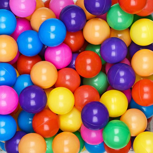 Hovenlay Ball Pit Balls - Phthalate & BPA Free Crush-Proof Plastic | 7 Bright Colors with Storage Bag