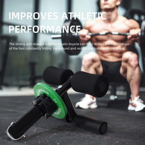 EVERYMATE Tib Bar Tibialis Trainer Calf Raise Machine for Strength Training, Tibialis Bar Leg Workout Equipment,Tibia Dorsi Calf Raise Machine,Knees Over Toes Equipment for Strengthening Calves/Ankles