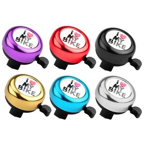 Bike Bell, Classic Nostalgic Bell, Loud Sound, Bicycle Accessories, Kids Bike Bell and Balance Car Bell, Adult Bicycle Bell,Red/Yellow/Blue/Purple/Black/Silver -6 Colors