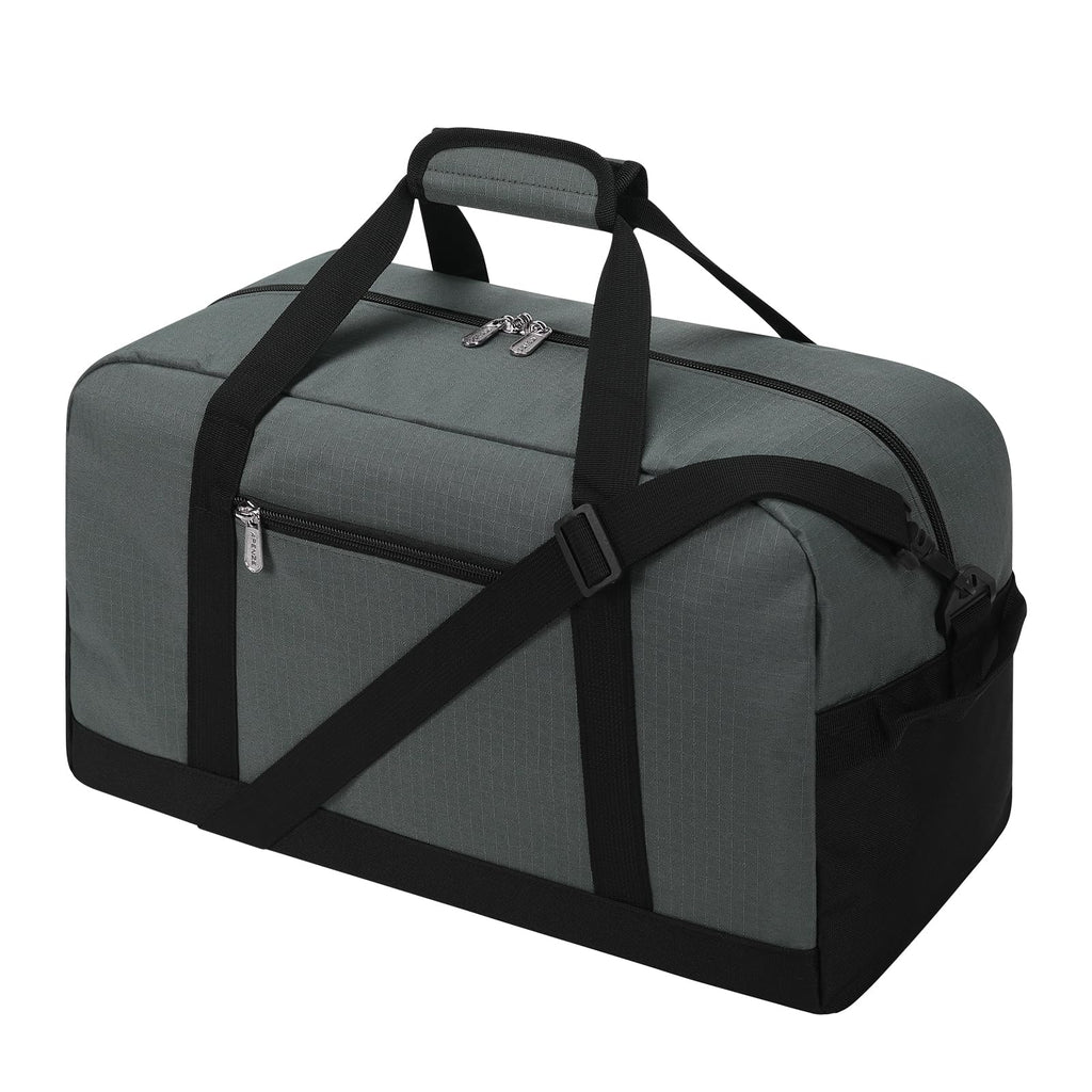 Apenze Small Gym Bag 18 inch Carry On Duffel Bag for Weekender Travel - Dark Grey