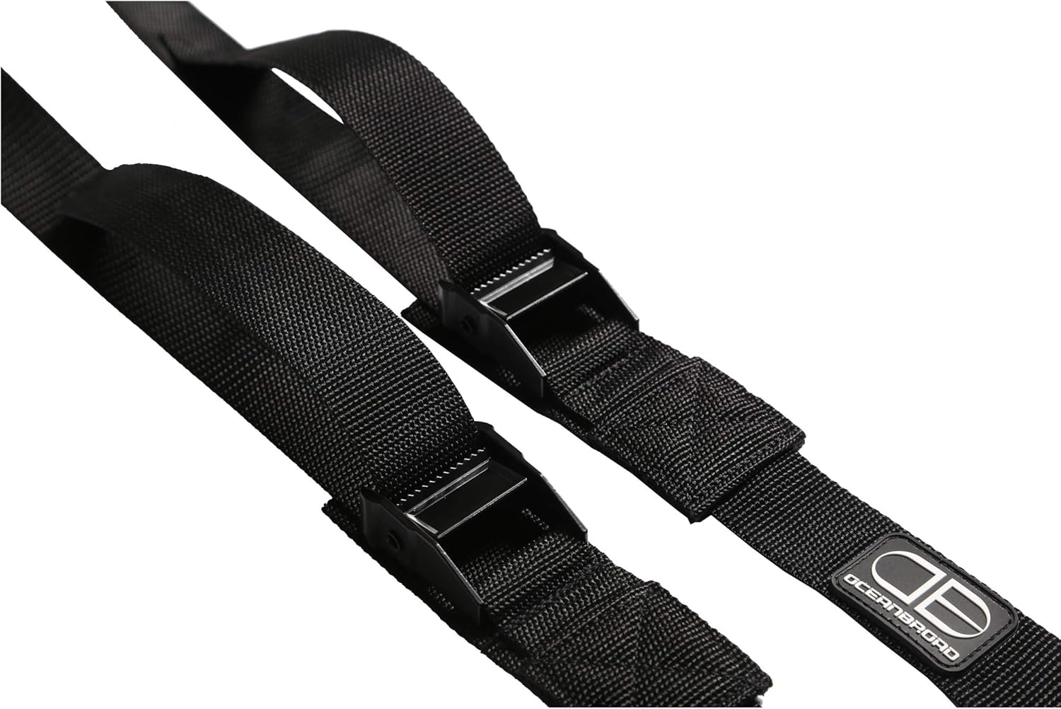 OCEANBROAD Kayak Tie Down Straps - 1.5 Inch, 13 Feet | 2 Pack Cam Buckle Straps for Surfboards & Canoes