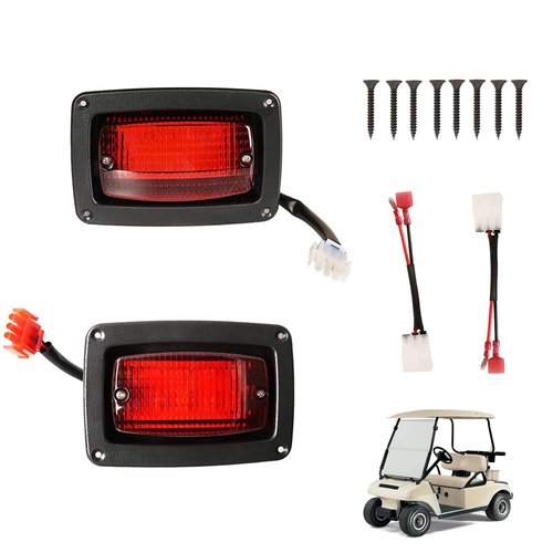 FIXHAWK Club Car DS LED Tail Light Kit with 3 Wire for 12V Club Car DS 1982-Up Golf Cart, Replace OEM# 1017035