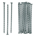 8 Inch 100 Pcs Artificial Turf Stakes Galvanized Landscape Stakes - Heavy-Duty Spiral Design (Variation: 100+8 inch)