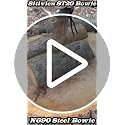 Fixed Blade Knife 8mm Thick N690 Steel Full Tang G10 Handle Camping Bushcraft Silver