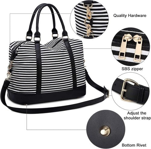 CAMTOP Travel Bag - Stylish Canvas Weekend Overnight Luggage for Women | Versatile & Durable
