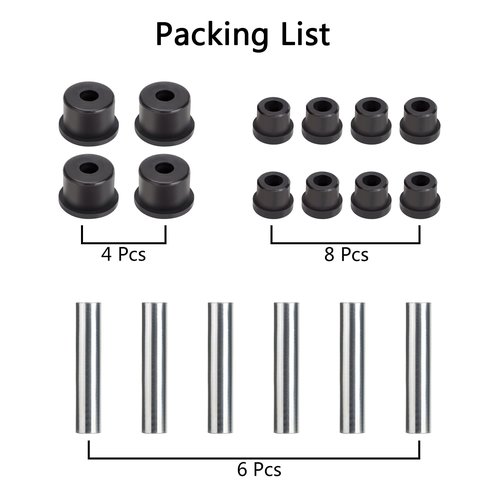 10L0L Golf Cart Rear Leaf Spring Bushing & Sleeves Kit for EZGO RXV 2008-up G&E OEM# 620160 620161 624030