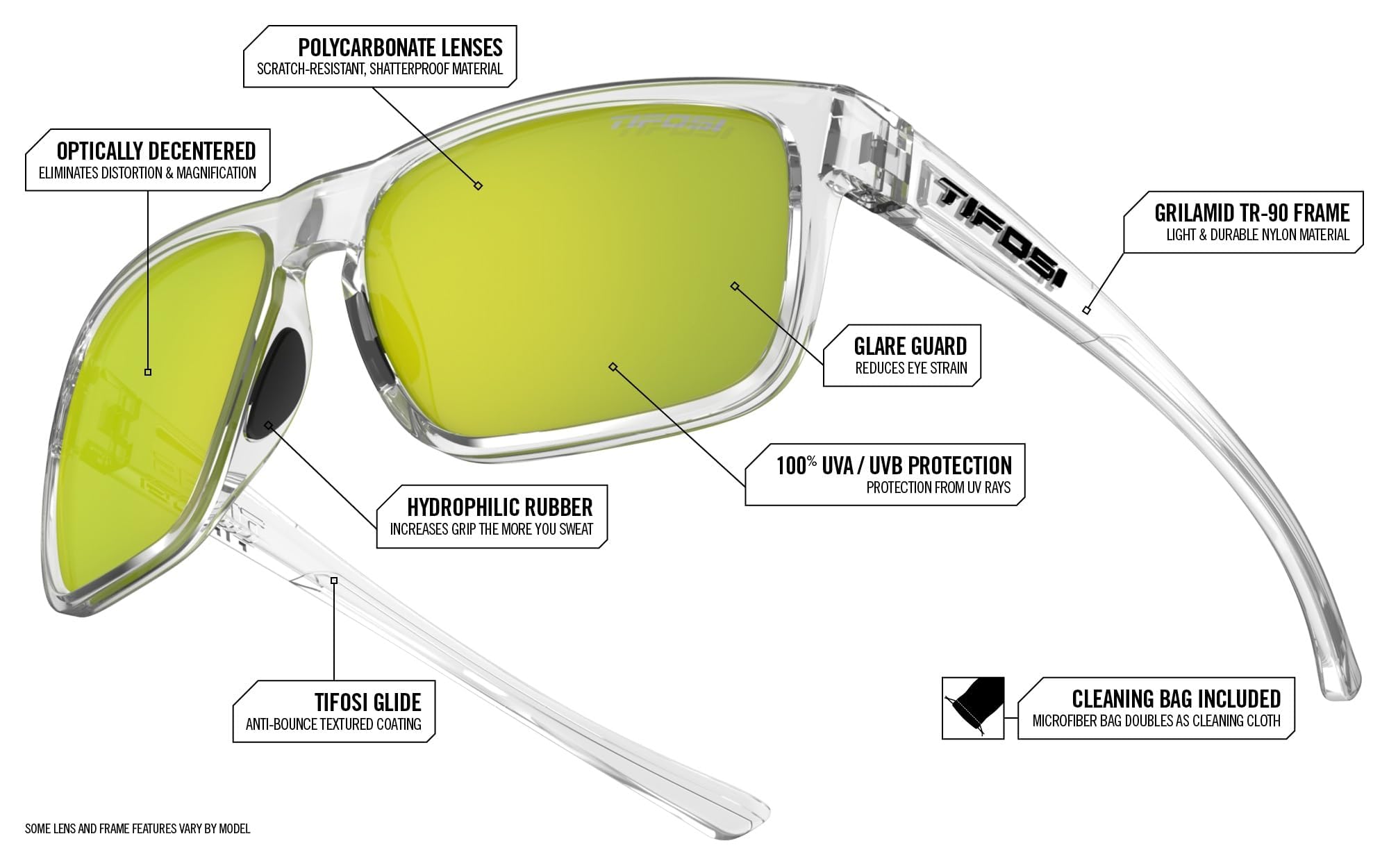 Tifosi Optics Swick Sunglasses (Blackout/Smoke lenses)