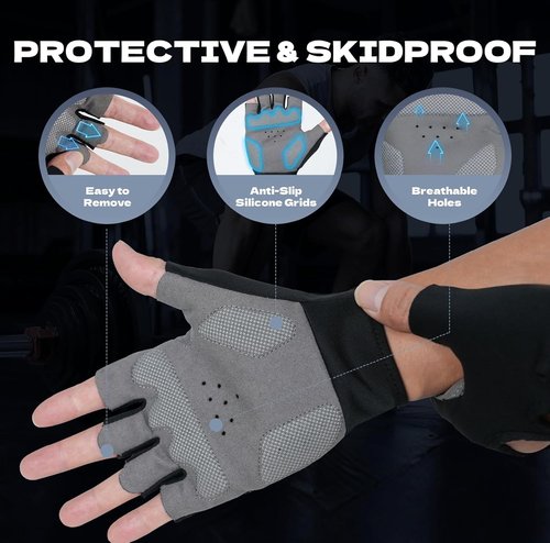 Cofit Breathable Workout Gloves - Antislip Weight Lifting Gloves for Men & Women | Superior Grip & Palm Protection