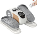 MERACH Under Desk Elliptical Machine - Quiet Portable Leg Exerciser with Remote Control & 12 Speeds | Ideal for Seniors (White)
