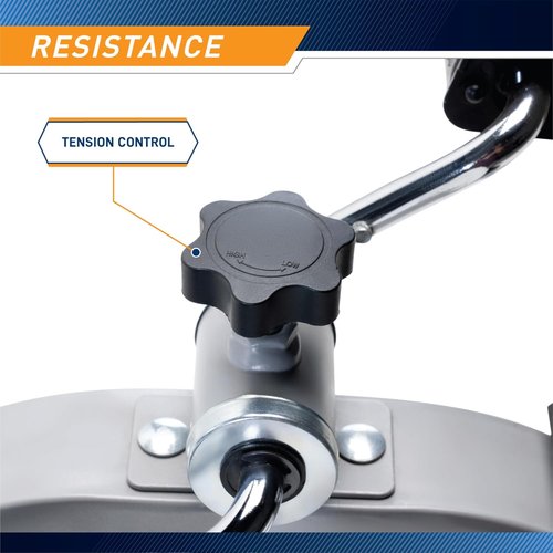Marcy Under Desk Mini Pedal Cycle - Adjustable Magnetic Resistance for Legs & Arms | Compact Design
