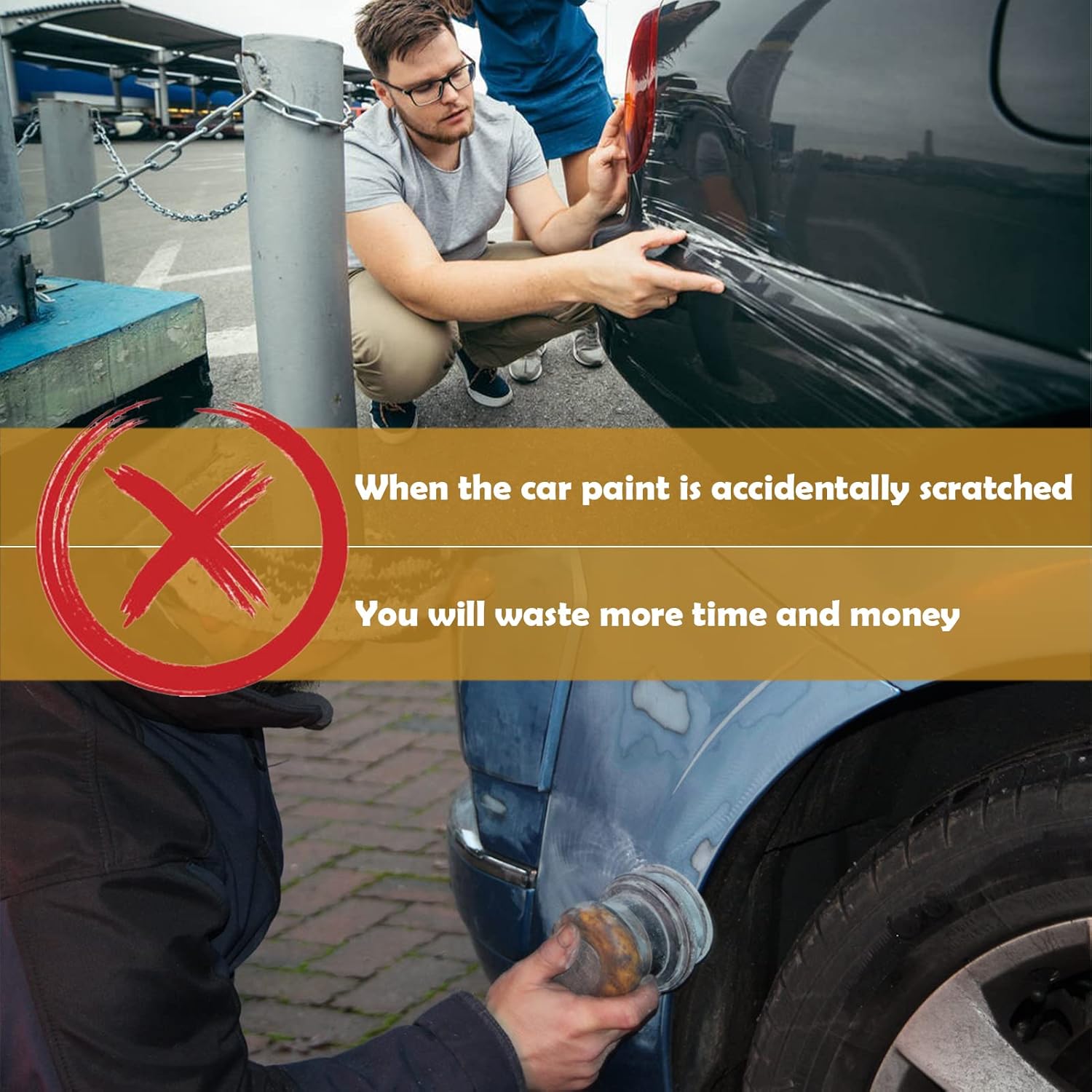 Skiennix Car Scratch Protector - Anti-Scratch Non-Slip Silicone Pads for Bike Racks | 8-Pack