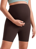 CRZ YOGA Maternity Biker Shorts - Buttery Soft Over The Belly Activewear for Women | 6-Inch Length