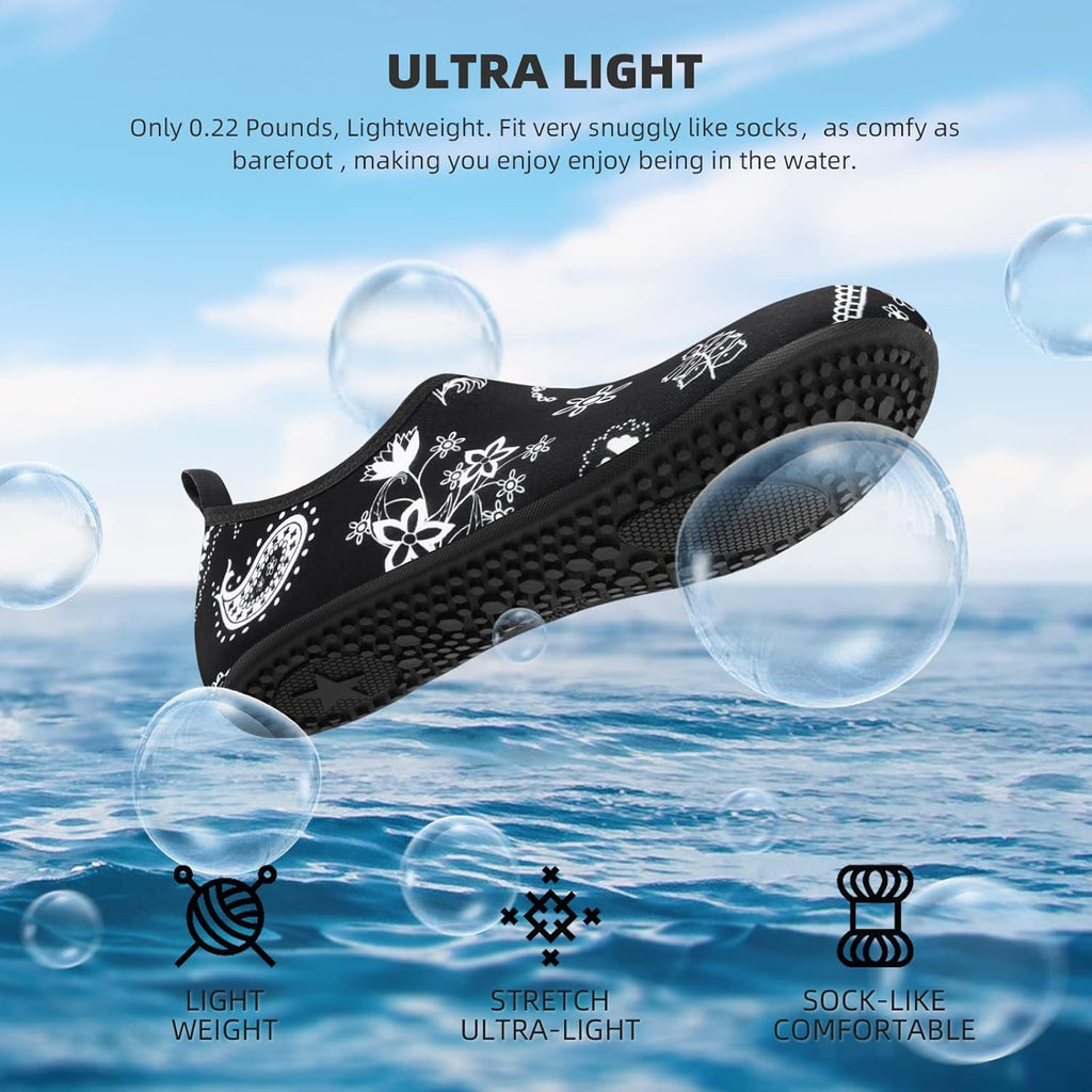 Skiennix Water Shoes - Quick-Dry Aqua Socks for Beach, Pool & Yoga | Adult & Youth Sizes Available